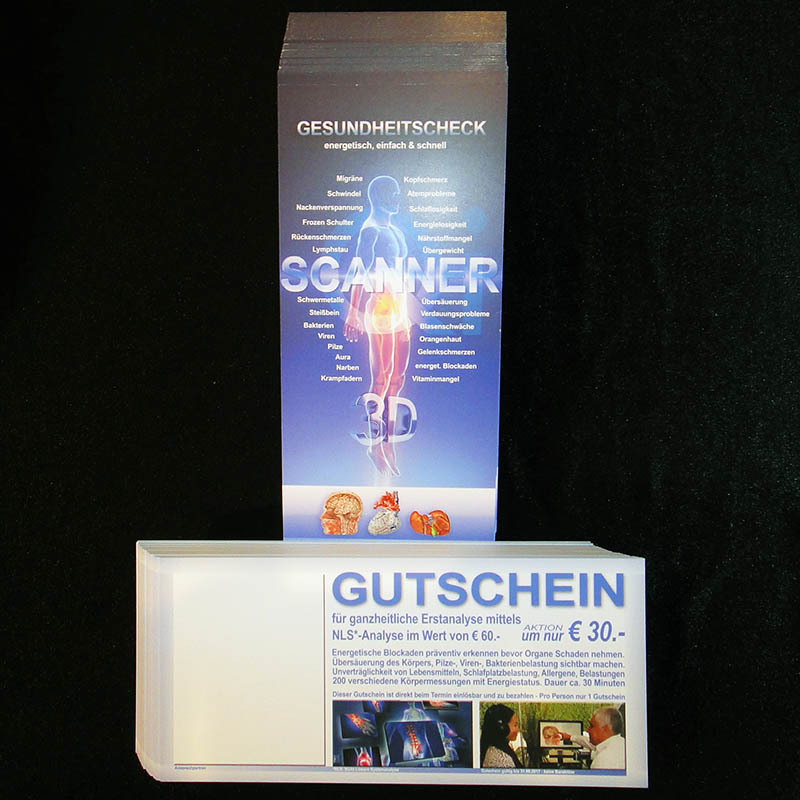  Gutscheine Ganzkrpercheck - 200 Stk. 